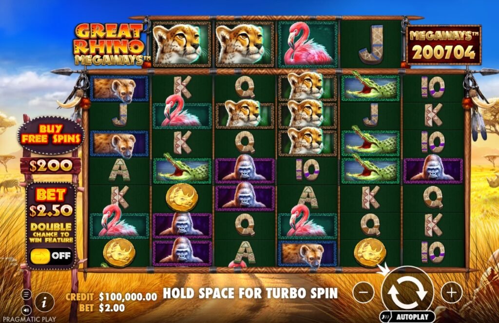 Great Rhino Megaways Slot